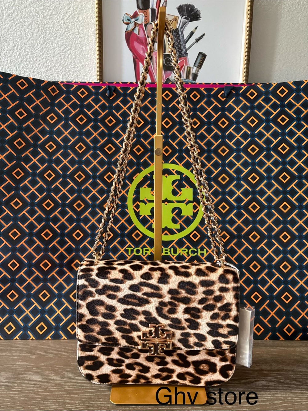 Tory Burch Britten haircalf small convertible shoulder bag